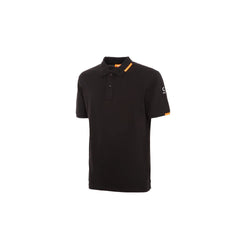 Black Cotton Polo Shirt Suns