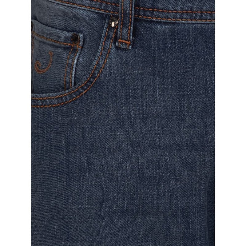 Blue Cotton Jeans & Pant Jacob Cohen