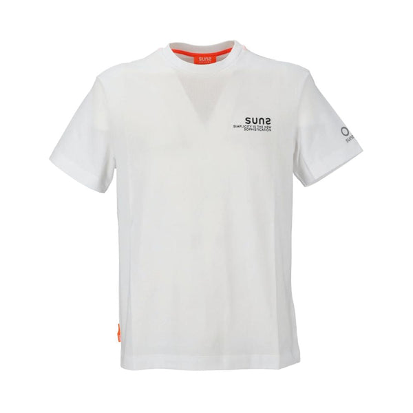 White Cotton T-Shirt Suns