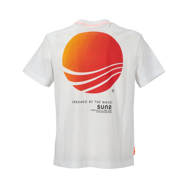 White Cotton T-Shirt Suns