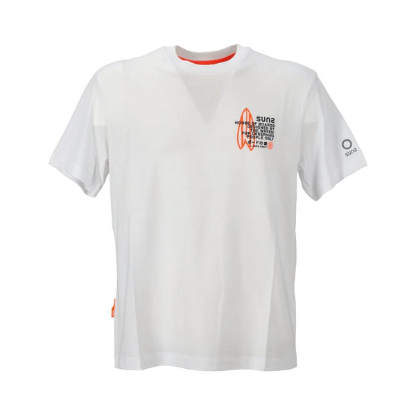 White Cotton T-Shirt Suns
