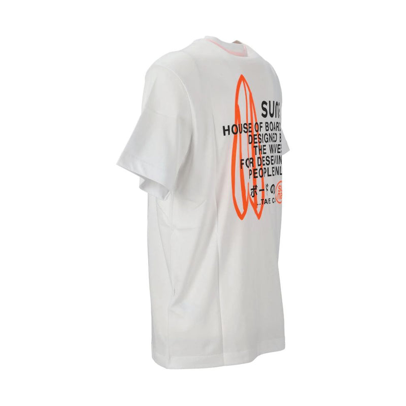 White Cotton T-Shirt Suns