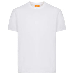 White Cotton T-Shirt Suns