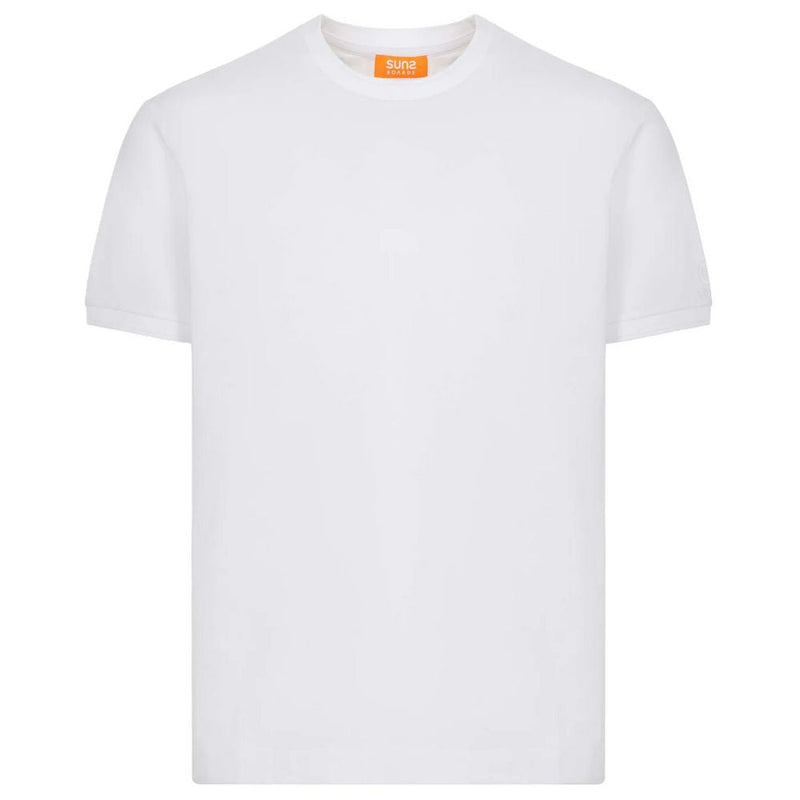 White Cotton T-Shirt Suns