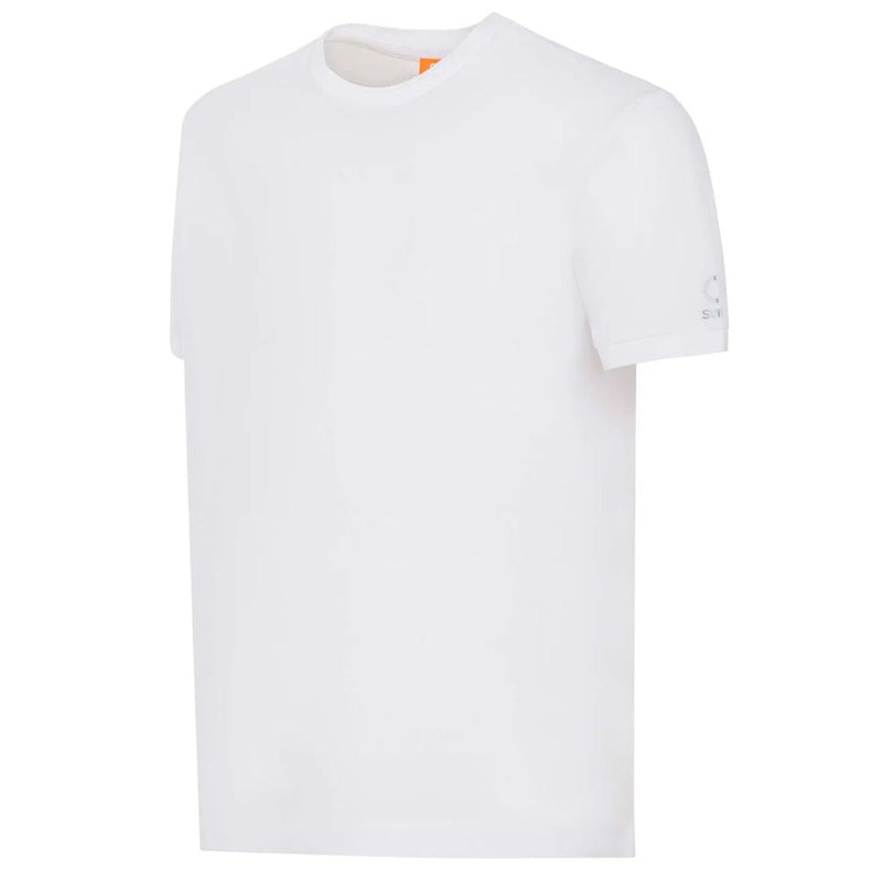 White Cotton T-Shirt Suns