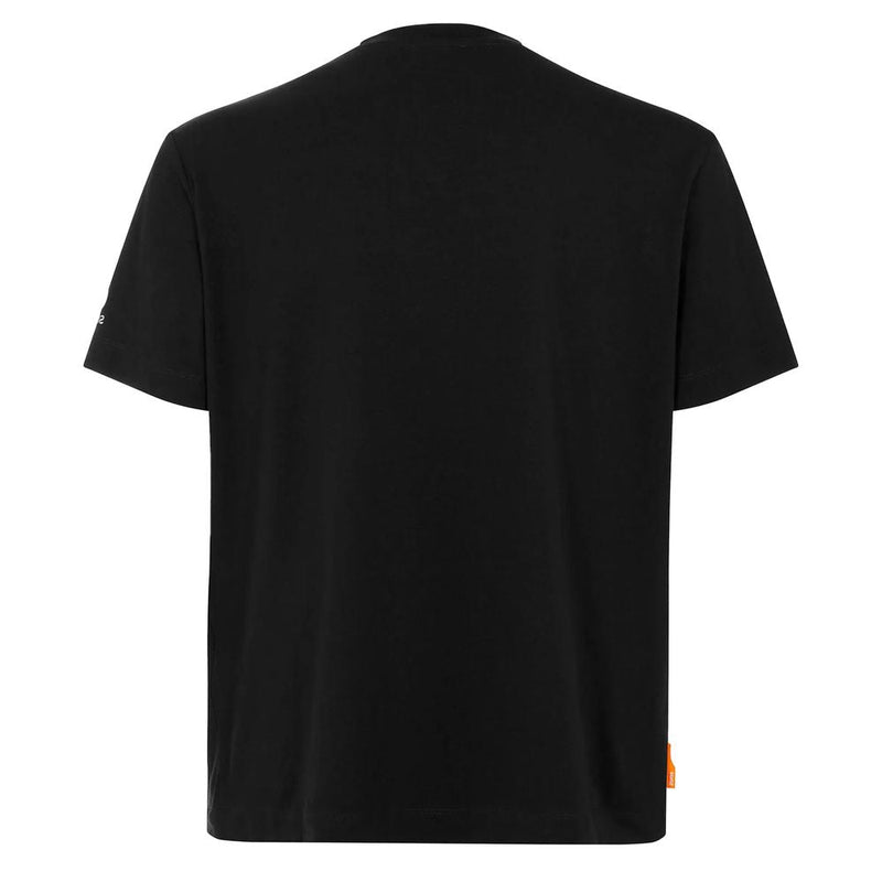 Black Cotton Men T-Shirt Suns