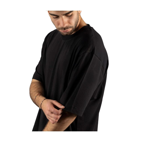 Black Cotton T-Shirt Alpha Studio