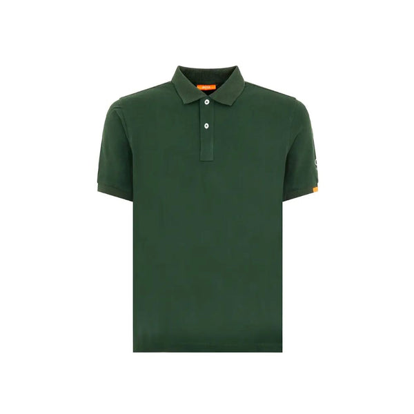 Green Cotton Polo Shirt Suns