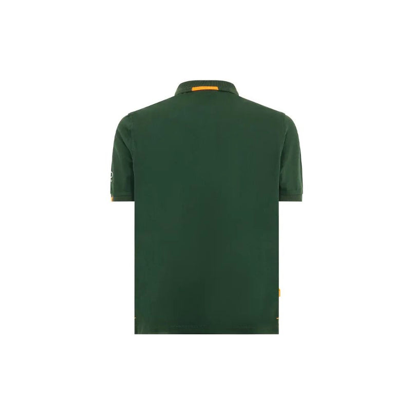 Green Cotton Polo Shirt Suns