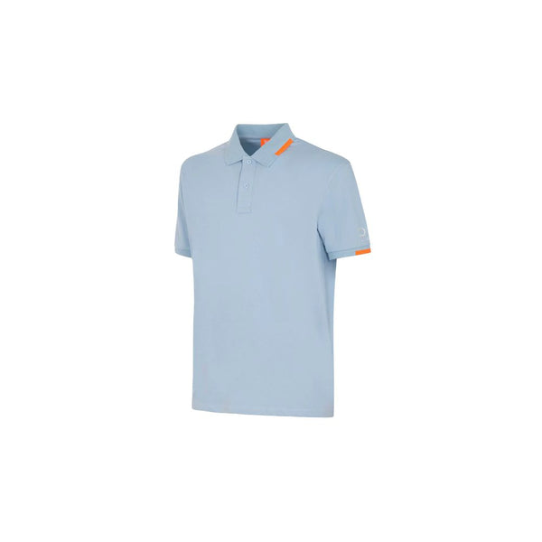 Light Blue Cotton Polo Shirt Suns