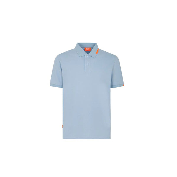 Light Blue Cotton Polo Shirt Suns