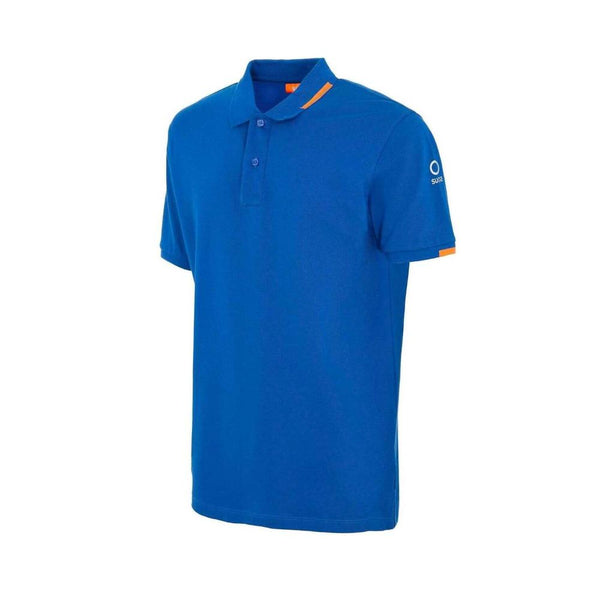 Blue Cotton Polo Shirt Suns
