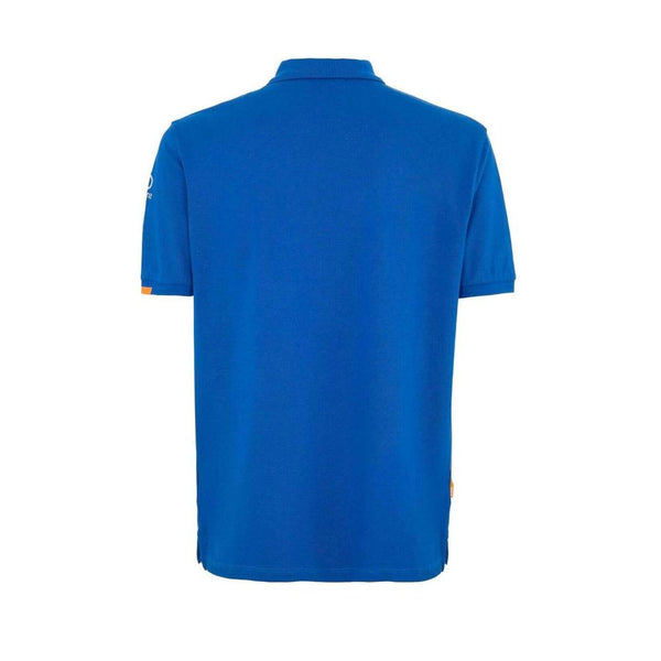 Blue Cotton Polo Shirt Suns