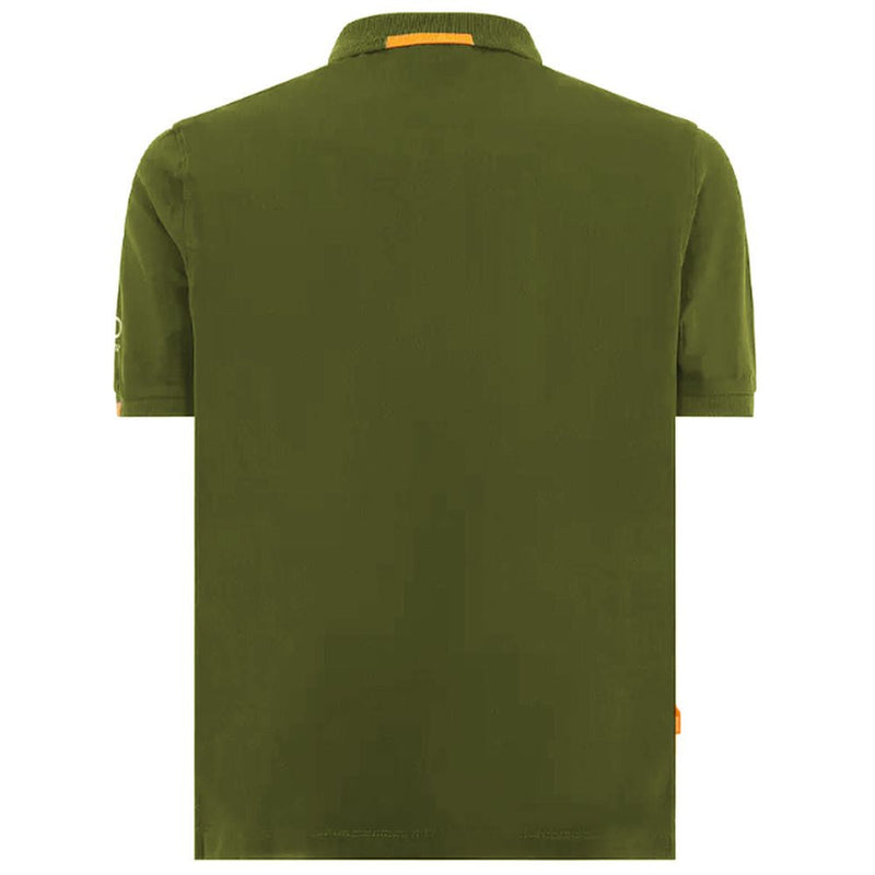 Green Cotton Polo Shirt Suns