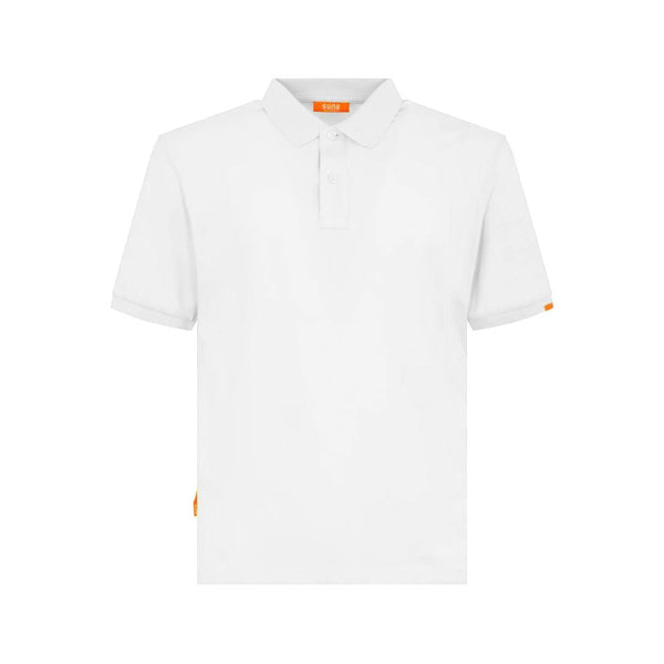 White Cotton Polo Shirt Suns