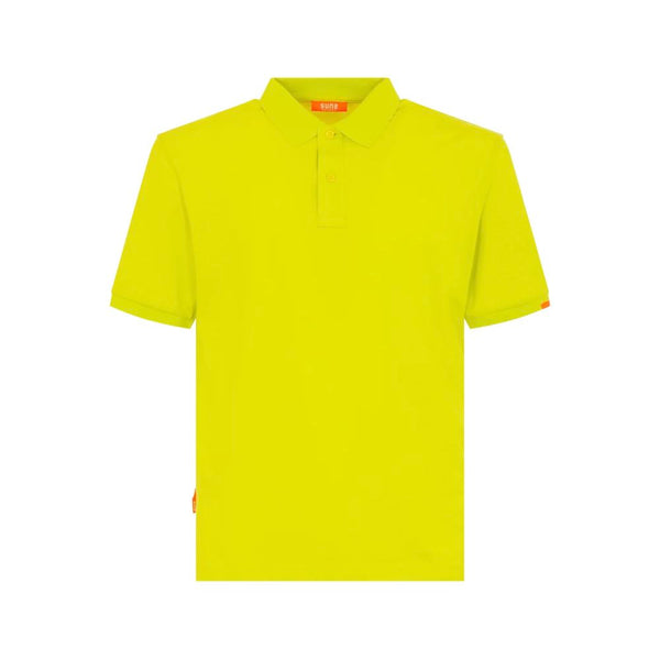 Yellow Cotton Polo Shirt Suns