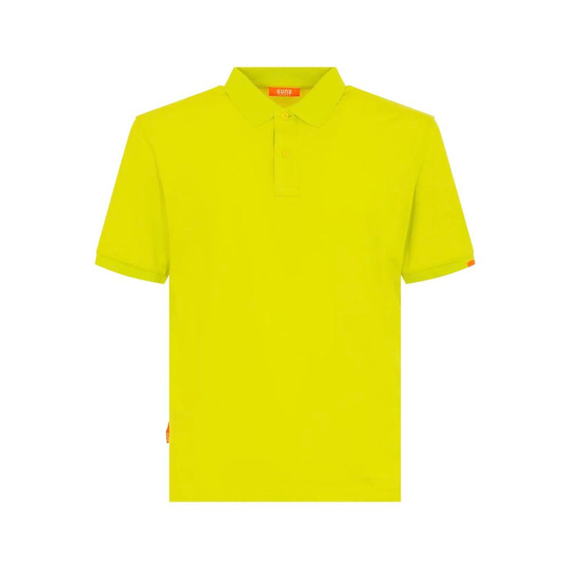 Yellow Cotton Polo Shirt Suns