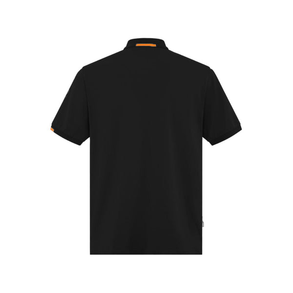Black Cotton Polo Shirt Suns