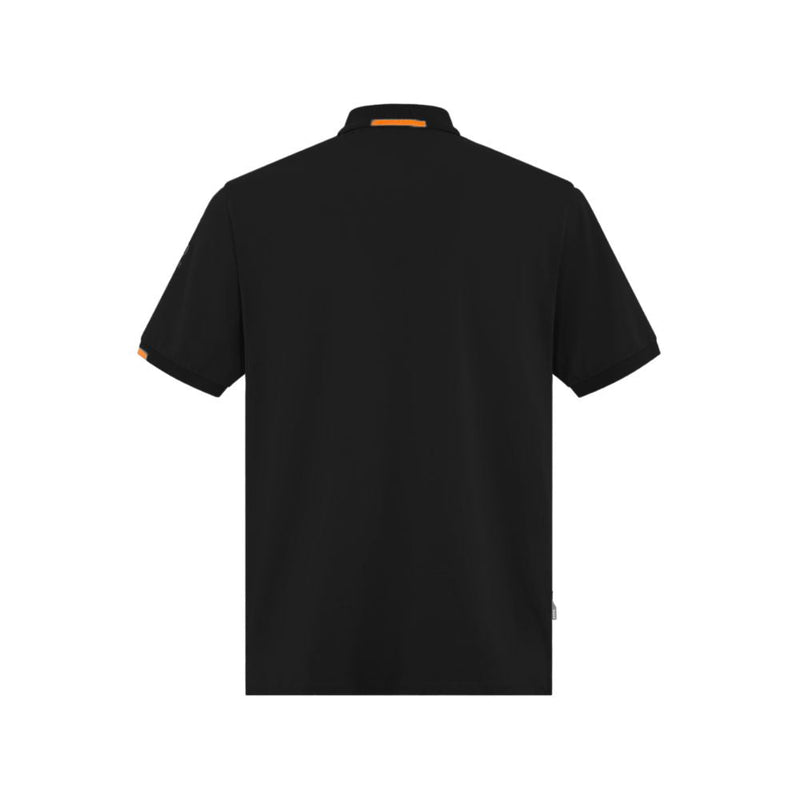 Black Cotton Polo Shirt Suns