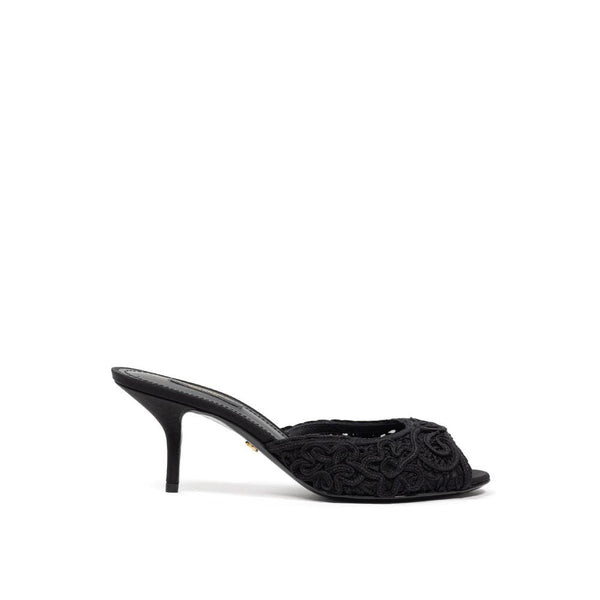 Black Cotton Sandal Dolce & Gabbana