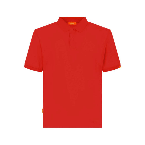 Red Cotton Polo Shirt Suns