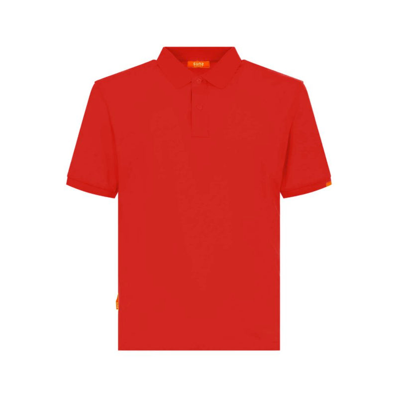 Red Cotton Polo Shirt Suns