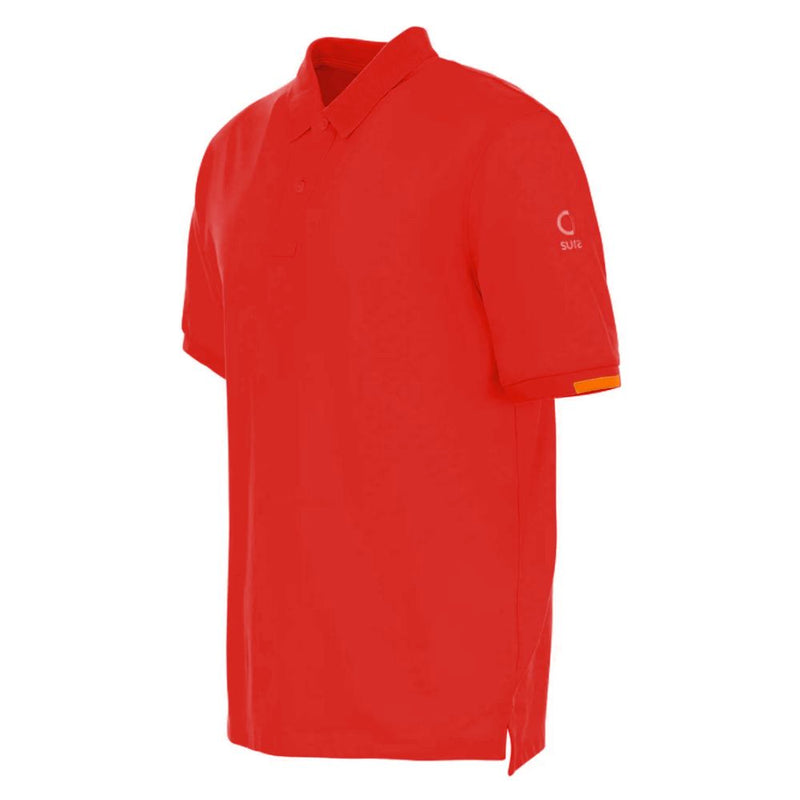 Red Cotton Polo Shirt Suns