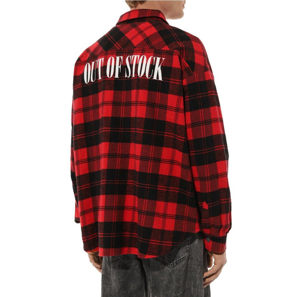 Red Cotton Jacket Diego Venturino