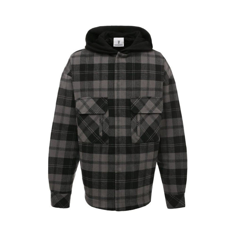 Gray Cotton Jacket Diego Venturino