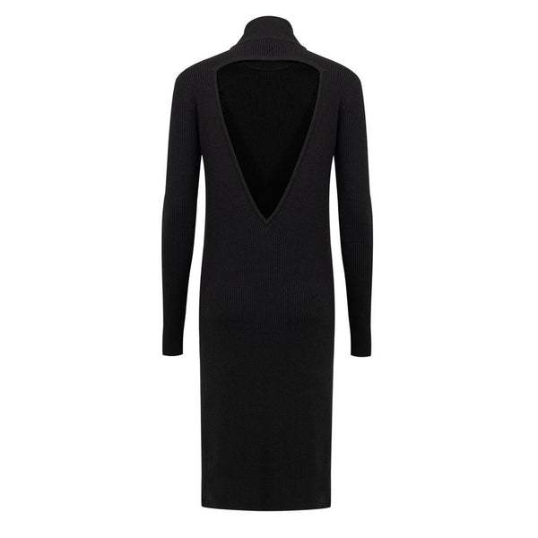 Black Wool Dress Bottega Veneta