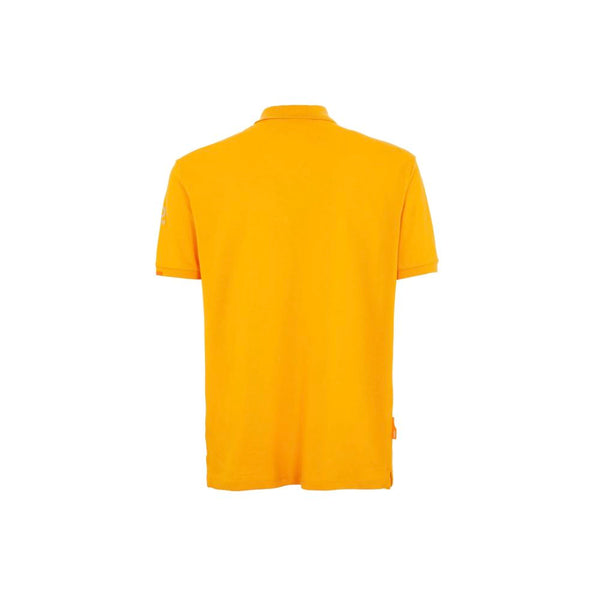 Orange Cotton Polo Shirt Suns