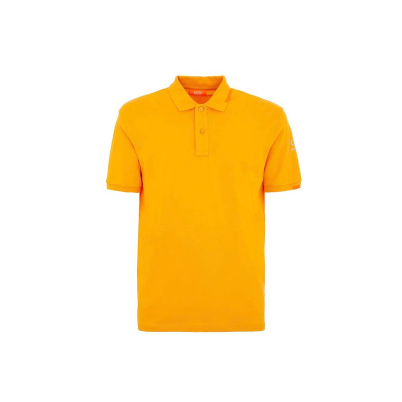 Orange Cotton Polo Shirt Suns