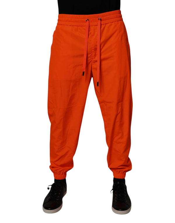 Orange Polyester Men Jogger Sweatpants Pants Dolce & Gabbana