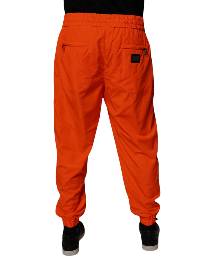 Orange Polyester Men Jogger Sweatpants Pants Dolce & Gabbana