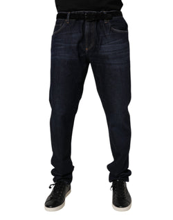 Dark Blue Cotton Stretch Skinny Denim Jeans Dolce & Gabbana