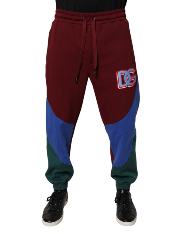 Multicolor Cotton Men Jogger Sweatpants Pants Dolce & Gabbana