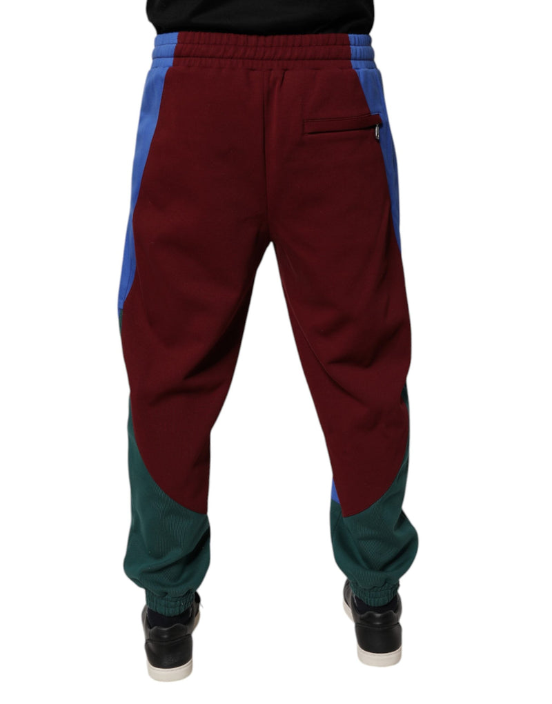 Multicolor Cotton Men Jogger Sweatpants Pants Dolce & Gabbana