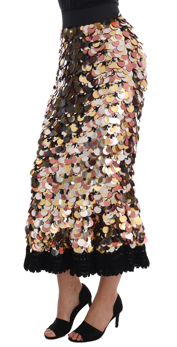 Sequin Embellished High-Waist Pencil Skirt Dolce & Gabbana