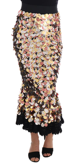 Sequin Embellished High-Waist Pencil Skirt Dolce & Gabbana