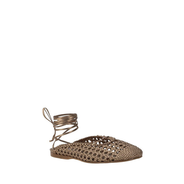 Leather net-effect Mules Forte_Forte