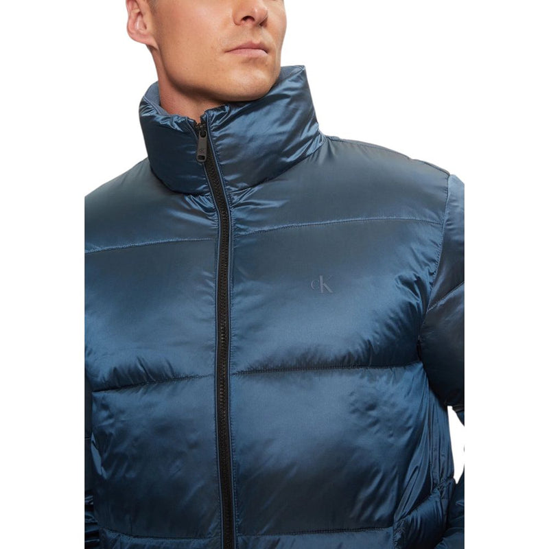 Blue Recycled Polyamide Jacket Calvin Klein Jeans