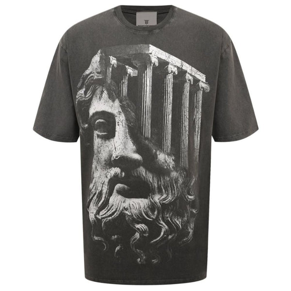 Gray Cotton T-Shirt Diego Venturino