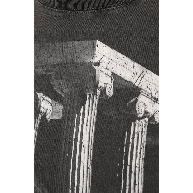 Gray Cotton T-Shirt Diego Venturino