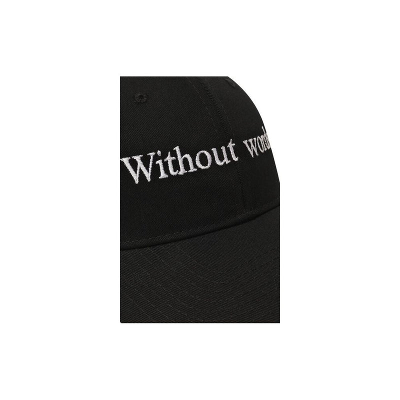 Black Cotton Hats & Cap Diego Venturino