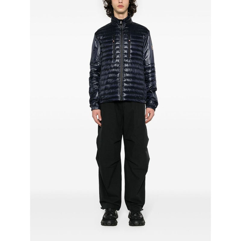 Blue Polyamide Jacket Moncler
