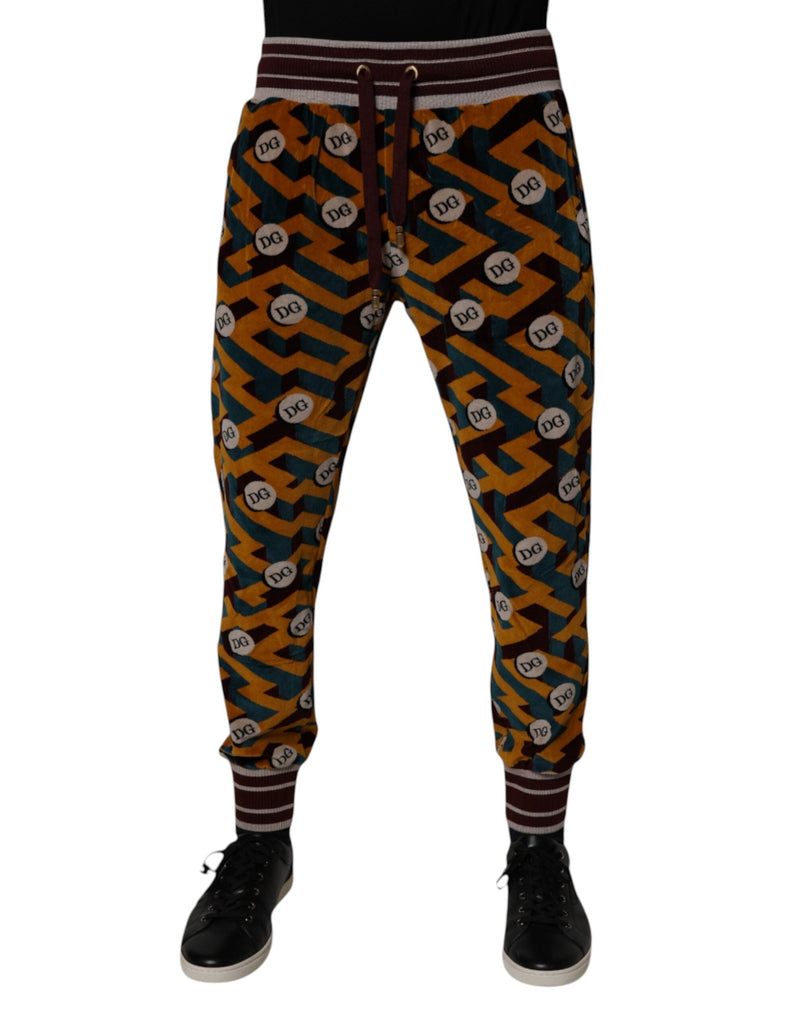Multicolor Logo Monogram Jogger Sweatpants Pants Dolce & Gabbana