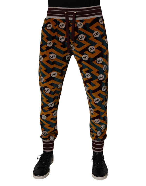 Multicolor Logo Monogram Jogger Sweatpants Pants Dolce & Gabbana