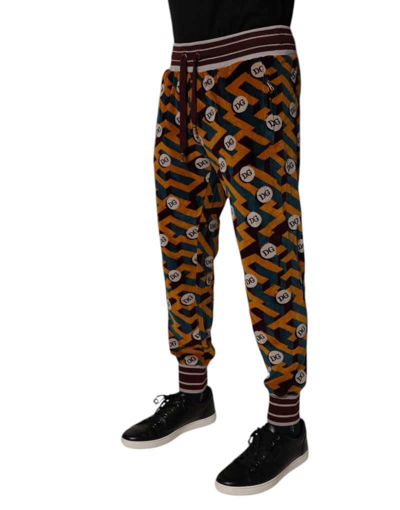 Multicolor Logo Monogram Jogger Sweatpants Pants Dolce & Gabbana