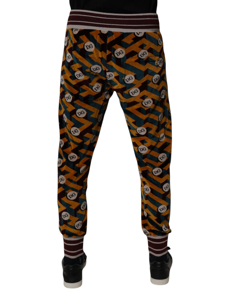 Multicolor Logo Monogram Jogger Sweatpants Pants Dolce & Gabbana