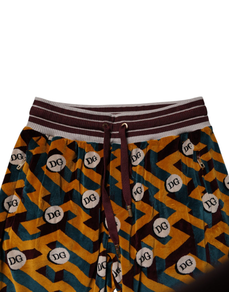 Multicolor Logo Monogram Jogger Sweatpants Pants Dolce & Gabbana